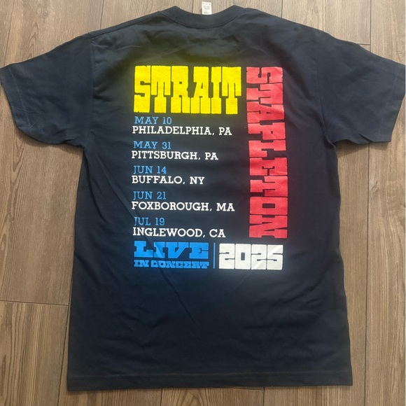 George Strait Chris Stapleton Tour 2025 Graphic Tee Country Concert M - Picture 3 of 3